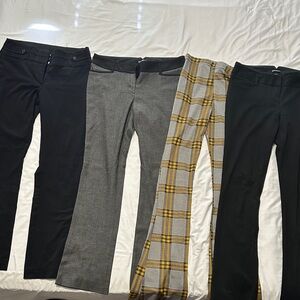 Candie's Express & TopShop Black, Gray, and Plaid Boot Cut Pants